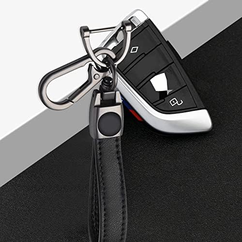 Siwinparts Leather Car Keychains Replacement with Logo Compatiable with M2 M4 M5 M6 M8 X1 X2 X3 X5 X6 M135i M240i Z4 328i X7 Series, Car Logo Key Chains and 1pc Screwdriver Car Keys Keychains