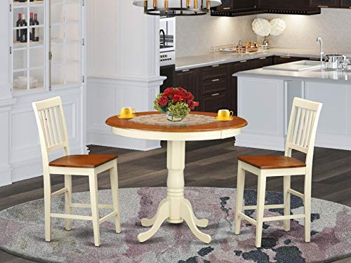 3 Pc counter height Dining set-counter height Table and 2 Kitchen Chairs