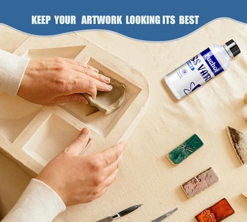 Miniatura 5 de Barniz De Arcilla De Secado Al Aire, 200 Ml, Barniz Transparente Resistente Al Agua, Barniz Brillante Para Pintura Acrílica, Arcilla Cerámica, Pasta De Modelar, Madera, Barniz Transparente Sellado