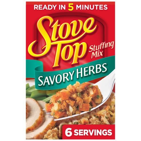 Image of Stove Top Stuffing Mix Pack - Turkey (2), Savory Herbs & Traditional Sage, 6 oz, 4 Count (Variety Pack)