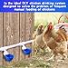 Tiangrid 49 Pcs Automatic Chicken Waterer System Includes Chicken Water Cups 1/2