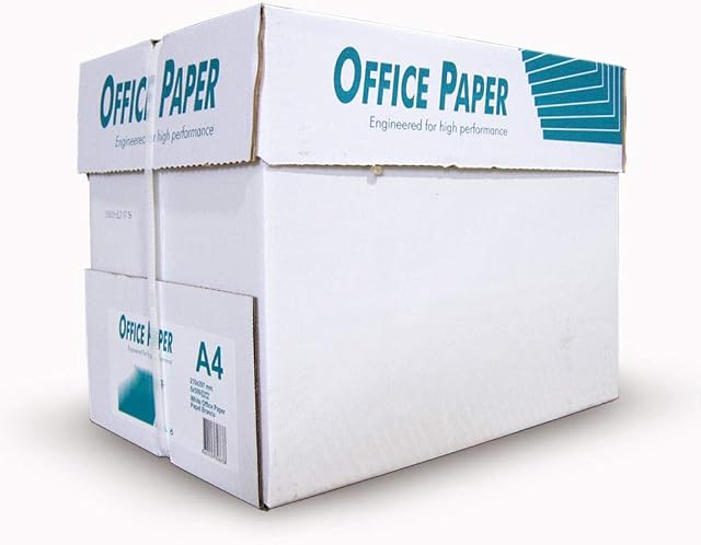 Office Paper Box of A4 Paper Office White Printer Copier Paper 5 Reams of 500 (80gsm) Multifunction Laser Inkjet Paper (5, A4)