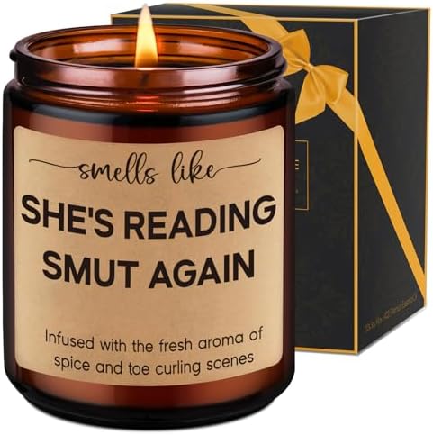 LEADO Reading Candle, Book Lovers Gifts - Bookish Candle, Dark Ro...