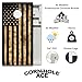 CornholeAce USA Flag Burnt Wood All Weather Pro Cornhole Board Set - Waterproof 4x2 Regulation Size, Made in USA, Triple Wide Legs, 3/4