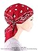 Paisley Bandana Scarf Pre Tied Cotton Chemo Hat Turban for Cancer Burgundy Red