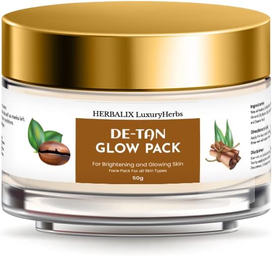 De Tan Removal Face Pack for Sun Protection, Fairness, Whitening, Skin Tightening, and Glow