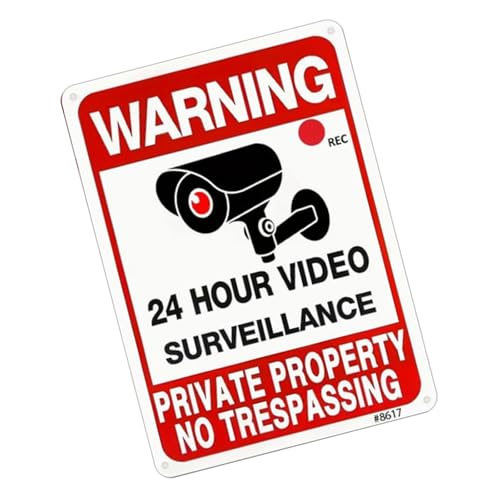 mioosho Car Interior Graphics Warning Sticker Waterproofed Adhesive Label for Enhancing Security