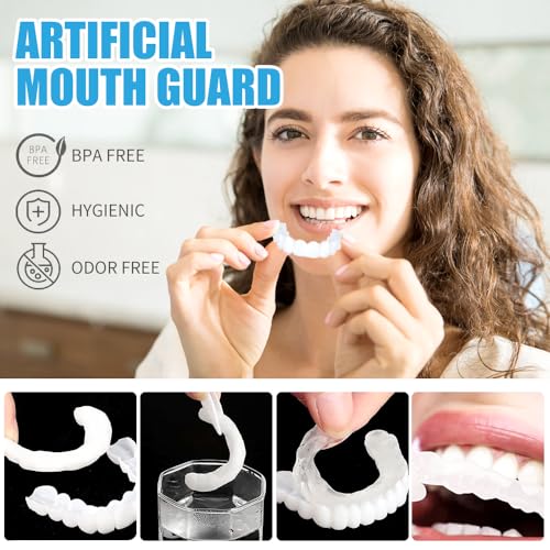 Naletie 4 paia Dentiera Provvisoria, Denti Finti