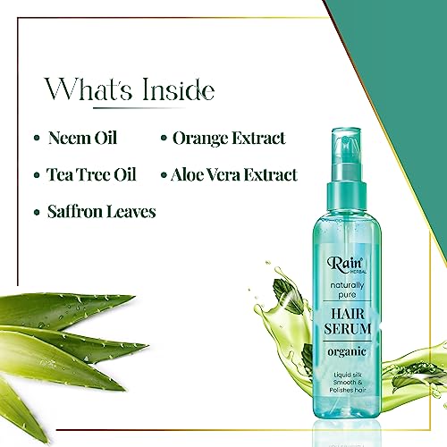 Image of Naturally Pure Hair Serum | Protection and Shine Dry & Frizzy Hair| Extraordinary Oil For Dry Hair |Neem Oil & natural ingredients for hair growth 100ml. (Pack of 2)