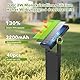 OUSFOT Solarlampen für Außen Garten 6 Stück 40 LED, Solarleuchten Garten mit Zwei Helligkeitsstufen, Solar Gartenleuchten für Außen Wasserdicht IP65, Solarstrahler für Hof, Auffahrt, Weg
