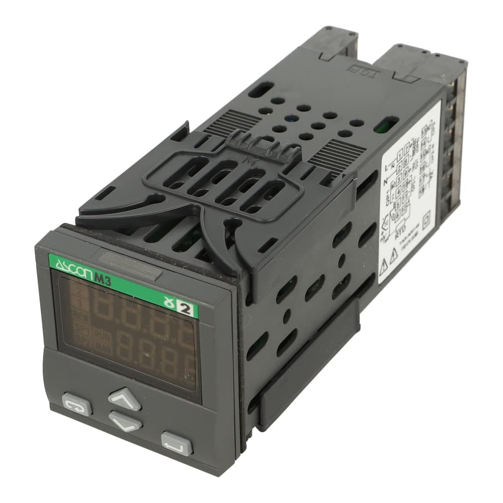 M331000000 | M3-3100-0000 | ASCON 1/16TH DIN DUAL DISPLAY CONTROLLER WITH DUAL RELAY AND SSR DRIVE OUTPUTS, 85-264VAC