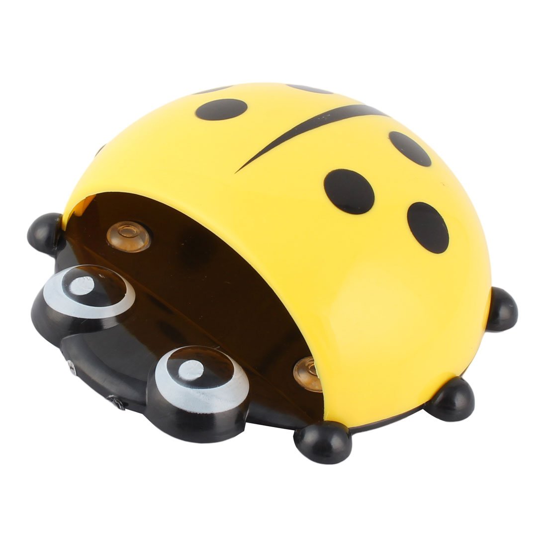 Generic Plastic Household Bathroom Ladybird Design Suction Cup Toothpaste Toothbrush Holder
