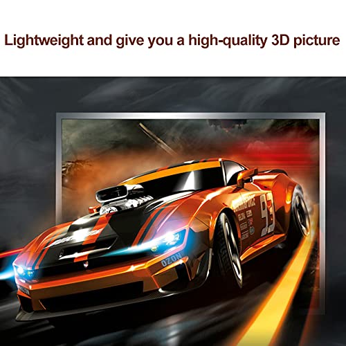 Image of Polarized Passive 3D Glasses for 3D TV and RealD Cinemas | Lightweight Plastic Frame for Comfortable Viewing