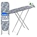 KADAX kleines Bügelbrett 104x30cm - Stabiler Bügeltisch für Dampfbügelstation, klappbar, höhenverstellbar, mit hitzebeständiger Bügeleisenablage, ausziehbares Fach