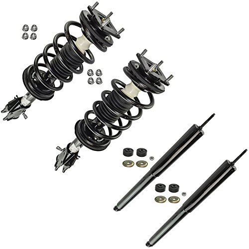 Image of TRQ Front and Rear Complete Strut Assembly & Shock Absorber Kit Complete Strut & Coil Spring Assembly Compatible with 2007-2015 Mazda CX-9