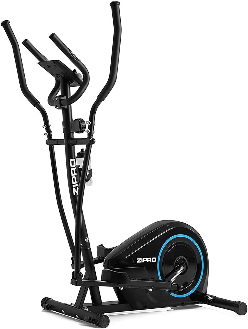 Zipro Elíptica Burn, Resistencia de hasta 120 kg, Ideal para el hogar, Equipo de Entrenamiento Cardiovascular, máquinas de Ejercicio, Entrenador doméstico, 8 Niveles de Resistencia