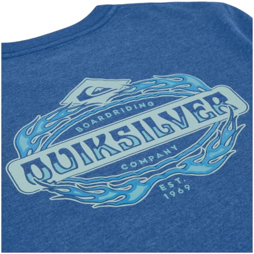 Image of Quiksilver Boys' Short Sleeve Logo Graphic T-Shirt, Soft & Comfortable, Regular Fit
