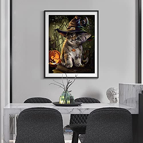 Acengxi Halloween Paint By Numbers Halloween Diy Paint By Numbers Kits Black Cat Diy Canvas Paint By Numbers Pumpkin Acrylic Painting Home Decor Paint By Number For Adults Kids Pumpkin Light 16X20In #TOP1