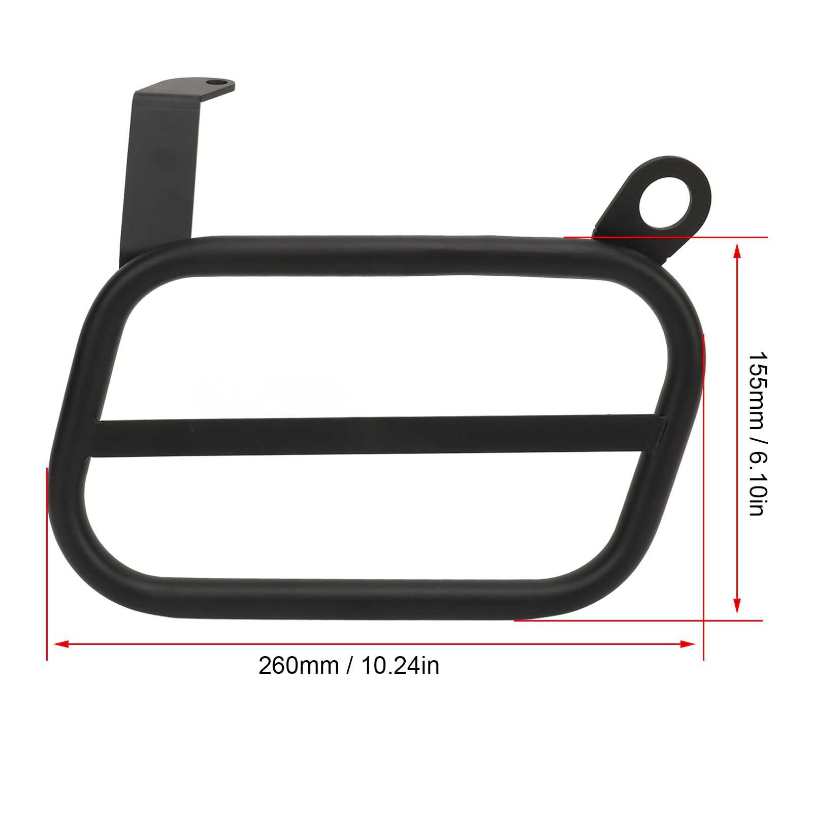 Support de Sacoche de Selle Latéral de Moto, Porte-bagages côté Droit de Moto, Espace de Rangement Supplémentaire Stable pour R NineT Pure Option Scrambler 2014 à 2022