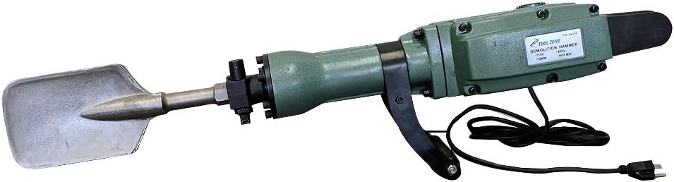 Hoc 13 Amp Electric Demolition Jack Hammer with Point and Flat Chisel Bits + 90 Day Warranty