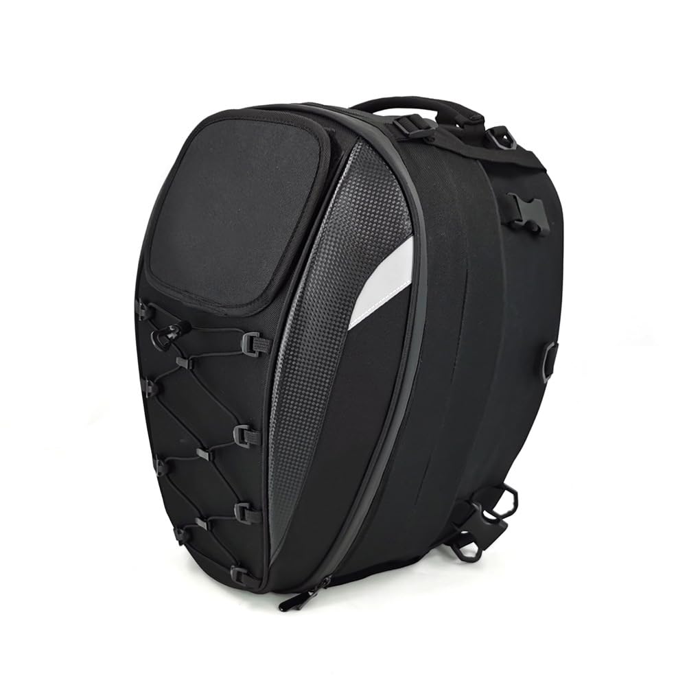 Borsa per casco da moto in tessuto Oxford da 45 l, impermeabile, in rete elastica, con tracolla, per riporre guanti, vestiti e altri oggetti