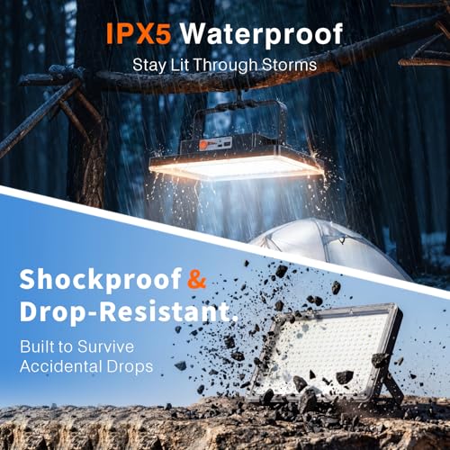 Create Bright 10000mAh Rechargeable LED Camping Lantern & Work Light & More - image 6