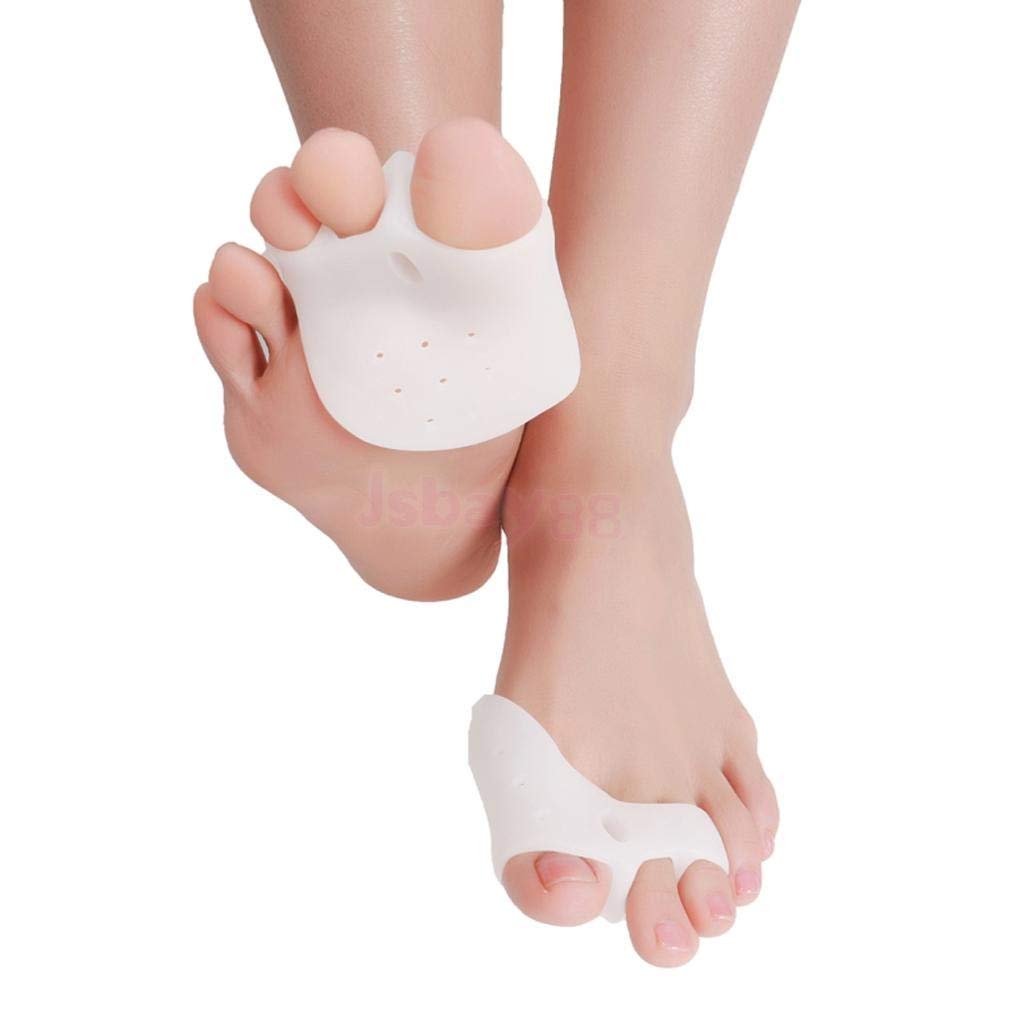 Pedimend silicone borsite tutore per alluce valgo e borsite sollievo dal dolore (4PAIR – 8PCS) | stira dita con cuscini avampiede impedisce il calli e duroni | unisex | taglia unica | Foot Care