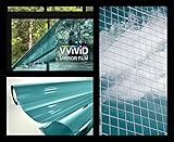 One-Way Blue Mirror Finish Vinyl Window Wrap Film Self-Adhesive DIY Roll Various Sizes (1.5 Feet x 5 Feet)