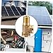 NAMOARLY Brass Tee Type Gas Adapter Connector Fitting for Industrial Applications Heavy Duty Brass Joints with Screw Thread Design for Secure Installation and Long Term Use