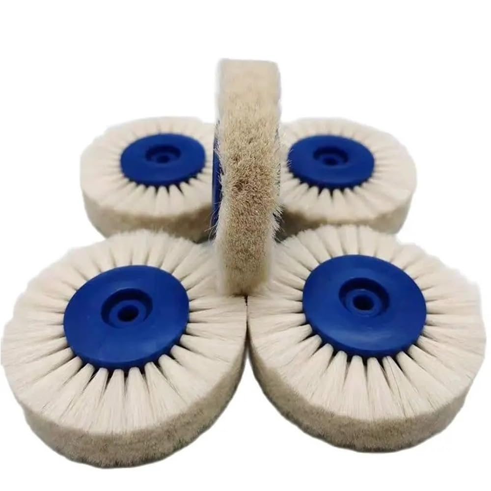 5 cepillos de pulido con pestillo, ruedas, herramientas de laboratorio, materiales de pulido rotatorio de algodón, rendimiento confiable.