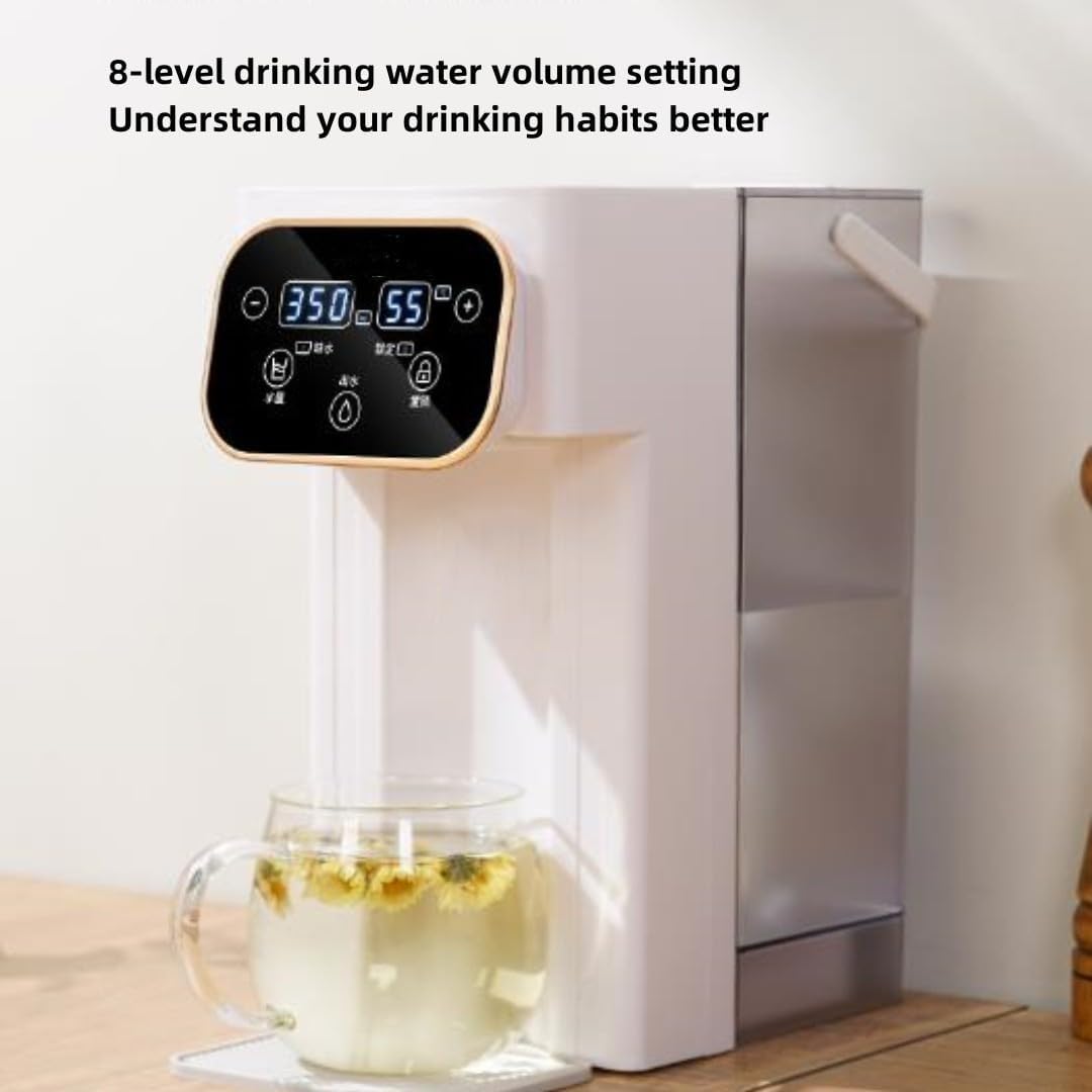 Dispenser di Acqua Calda e Calda 3L - Calore istantaneo di 3 Secondi, bollitore Domestico con Maniglia di Trasporto, Ideale per caffè/tè/Latte, elettrodomestico per la casa a efficienza energetica