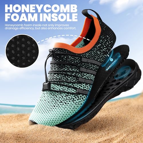 Image of SEEKWAY Mens Womens Water Shoes Quick Dry Aqua Shoes Barefoot for Beach Surf Hiking Pool Water Sports