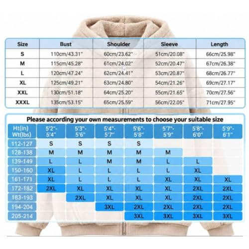 Hoodies for Women Warm Casual Cozy Fuzzy Fleece Zip Up Sherpa Sweatshirt Beige L - image 4