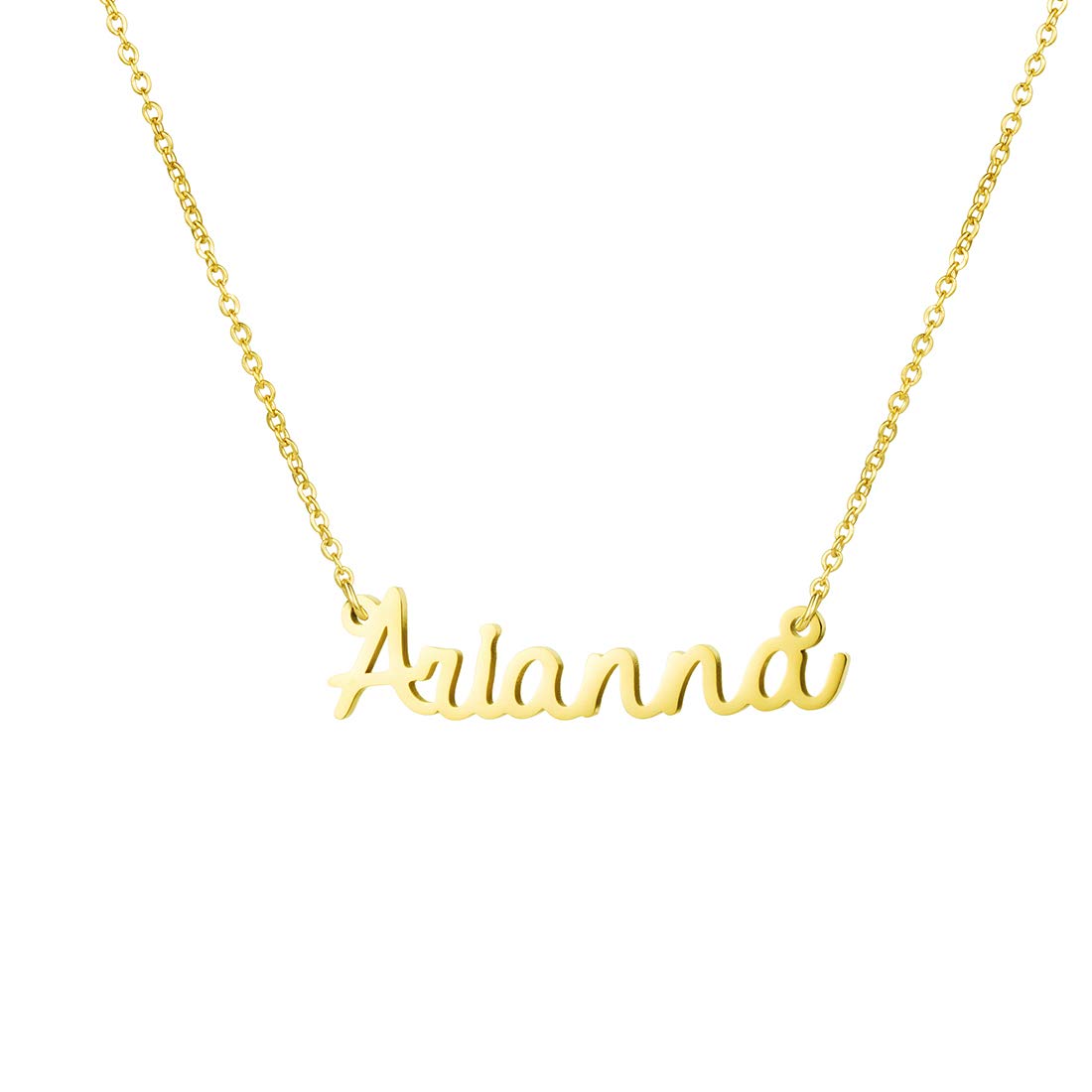 AwegiftPersonalized Name Necklace 18K Gold Plated New Mom Bridesmaid Gift Jewelry for Women