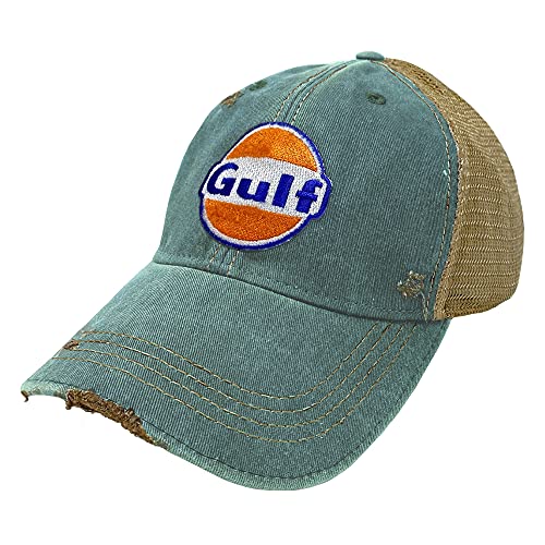 Image of Gulf Distressed Vintage Adjustable Snapback Hat