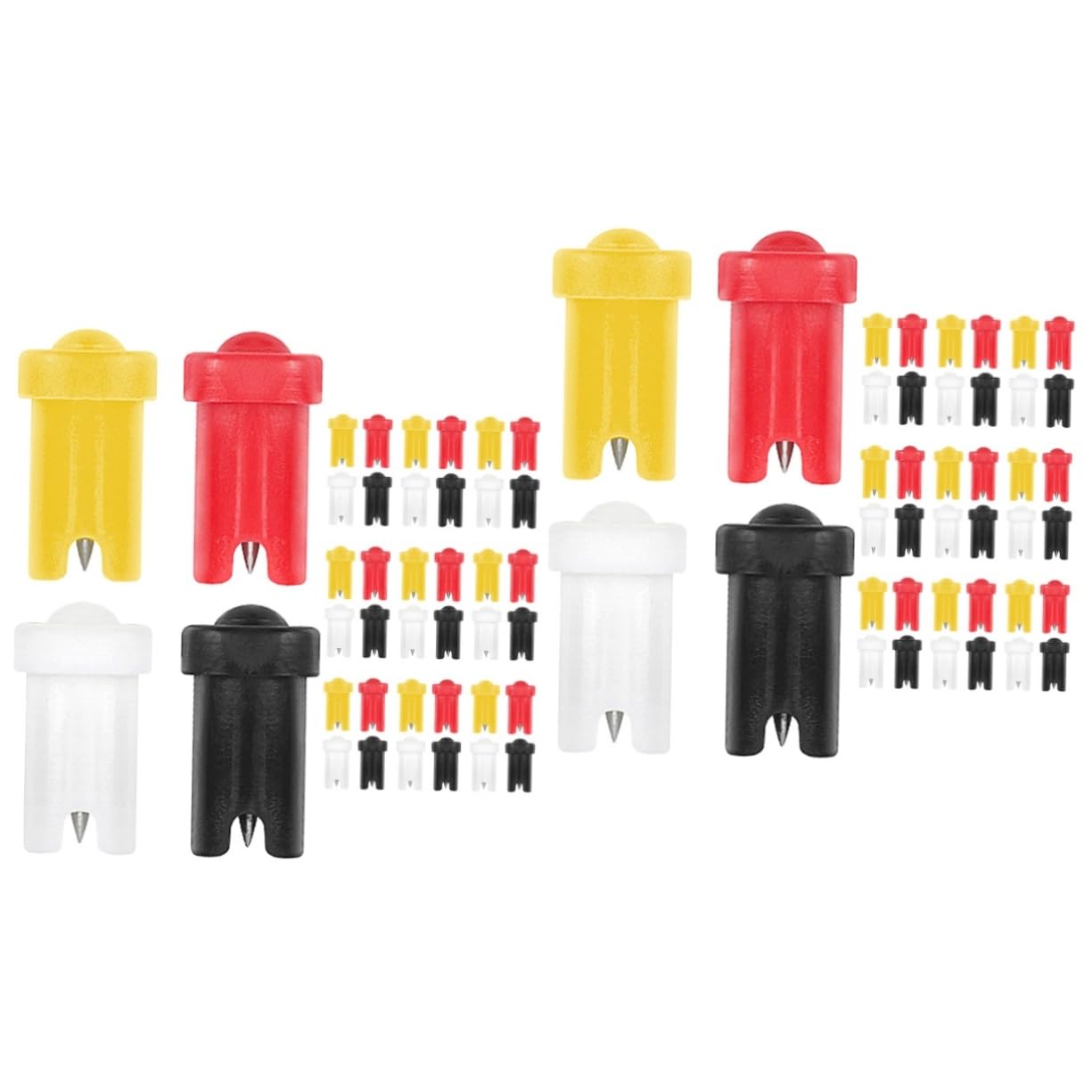 FRCOLOR 2sets Eyelash Glue Bottle Needle Tool Anti-Blocking Pins Stainless Steel Nozzle Easy Application for Salons Personal Use 40pcs*2