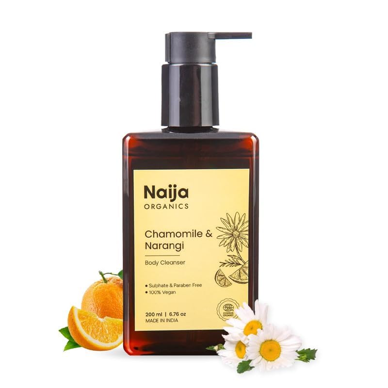 MAHANT Chamomile Narangi Body Wash Gentle Cleansing Shower Gel Refreshing Bath Cleanser Unisex 200ml