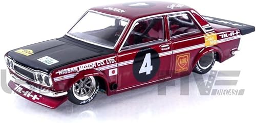 Miniatura 2 de Datsun 510 Pro Street JPN V1 Edición Limitada 164 Diecast Modelo Coche Kaido House KHMG087