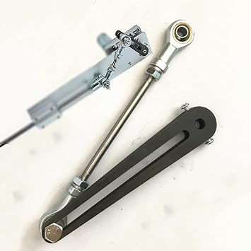 TOCTUS OUKEJNM Reciprocating Linear Actuator Rocker Arm Stroke 3-20cm, Hole Diameter 8mm, for Reciprocating Telescopic Motor, DIY Rocker Lever8mm Stroke 3-20cm