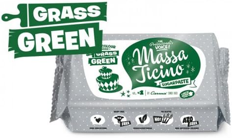Massa Ticino Grass Green Sugarpaste 250g
