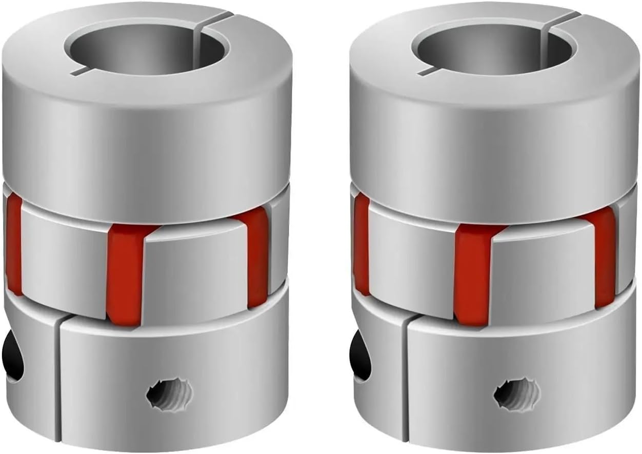 CF-03/BW D30L40 Serie Flexible Plum Clamp Coupler D30 L40 Shaft Size CNC Jaw Shaft Coupling 8/10/12/14/16mm D30L40 1Pcs(6.35x12)