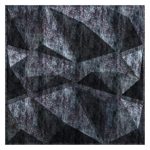 Image of Kayra Decor PVC Panel for Wall - PVC Diamond Design, Thunder Black Color 19.7 inch X 19.7 inch (Pack of 12) - Covers 32.34 Sq. Ft.