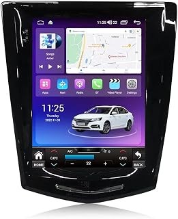 9.7" Touch Screen 2+32GB 8 Core Car Stereo for Cadillac ATS XTS CTS SRX 2013-2018 Radio Vertical Style Built-in Car-Play Android Auto GPS Navigation Head Unit/DSP/RDS/FM/SWC