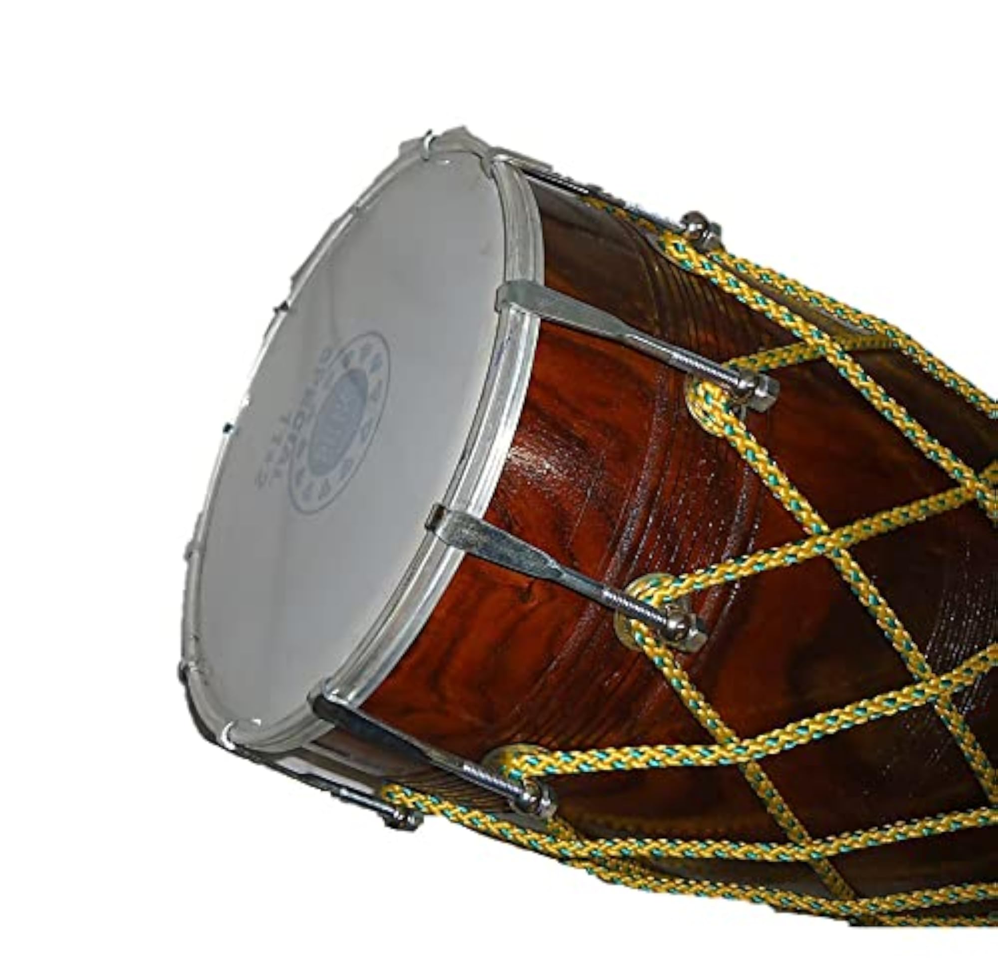 Mini Baby Dhol Musical Instrument, 18 Inch, Colourful