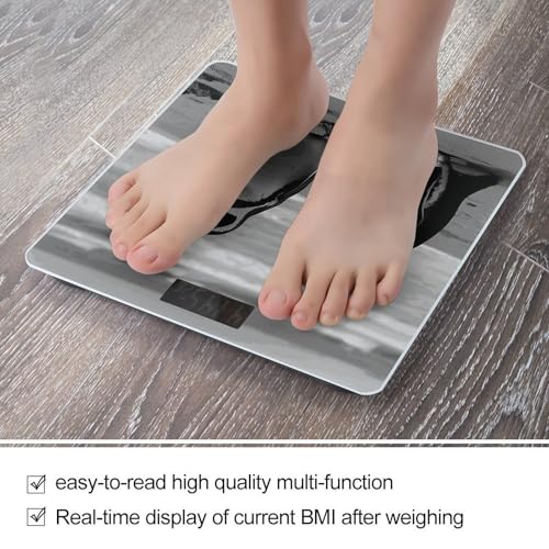 Báscula digital de baño con superficie de vidrio templado miniatura 5