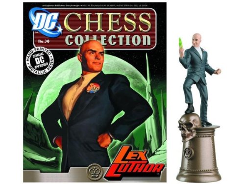 Eaglemoss DCCHESS38 Dc Chess Figure & Collector Magazine #38 Lex Luthor Black King thumb #1