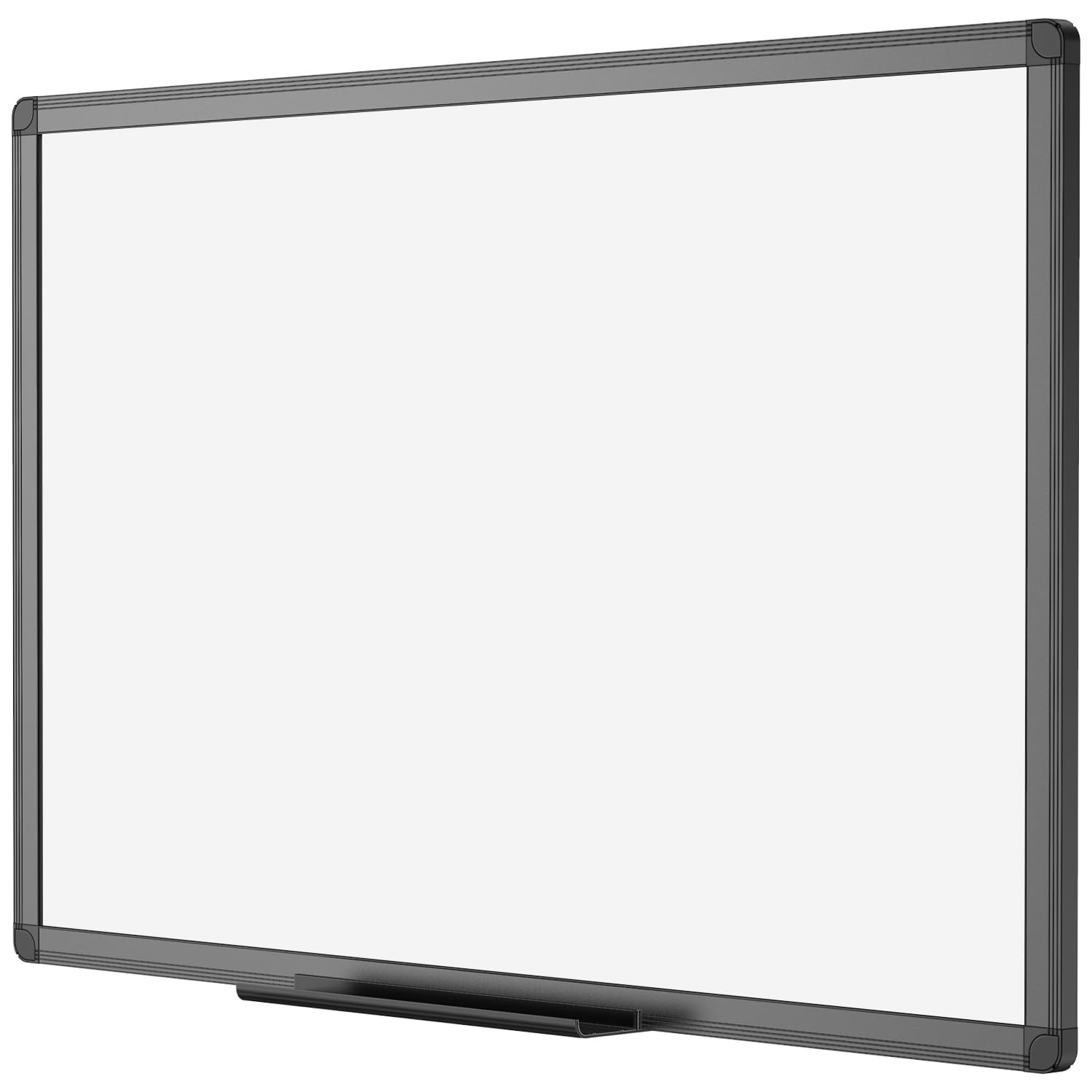 viz-pro magnetic dry erase white board 36 x 24 inches black aluminium frame