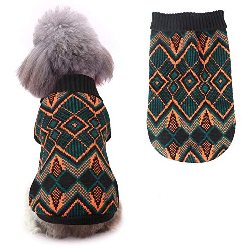 Idepet Perros suéter Ropa de Gato,Abrigo de Invierno para Perros Chaqueta Chaleco suéter cálido para Mascotas Ropa Gatitos Cachorros Peluche Chihuahua