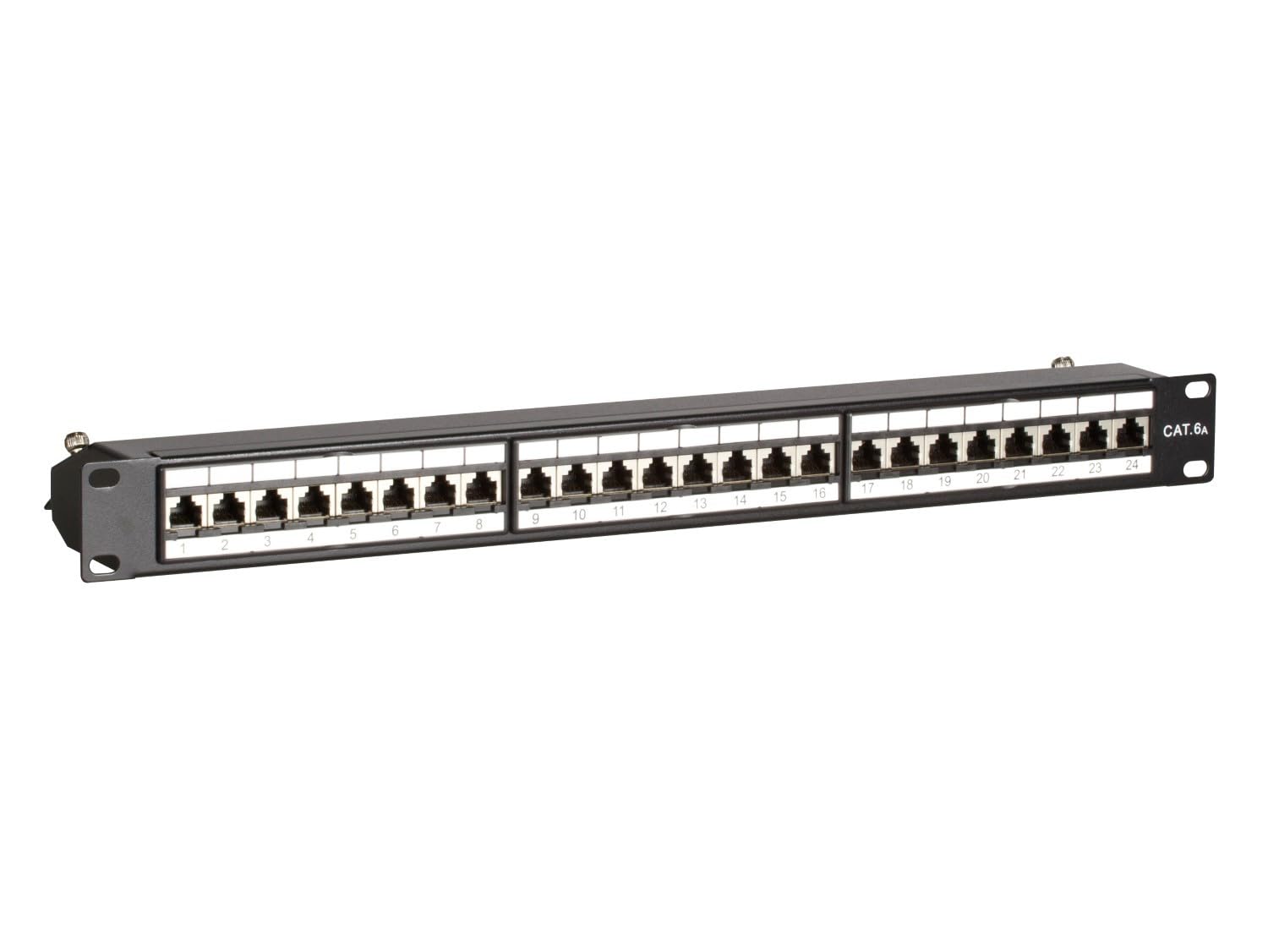 Patchpanel 19 Zoll CAT 6a STP - 24 ports