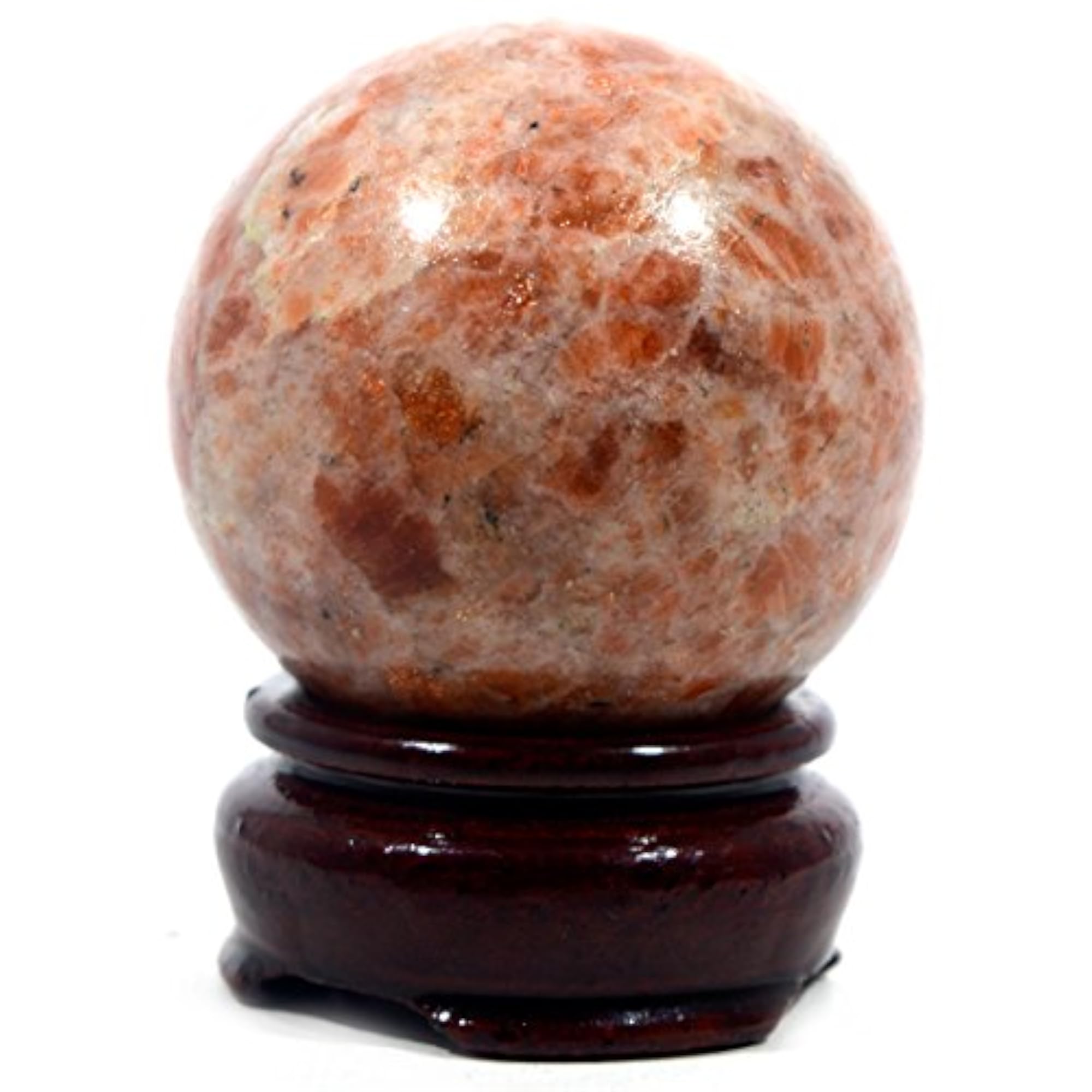 Sunstone Quartz Ball Metaphysical Healing Crystal Sphere